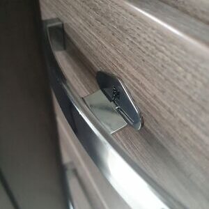 Elddis Compass Caravan, Motorhome Chrome Drawer or Locker Door Release Catch