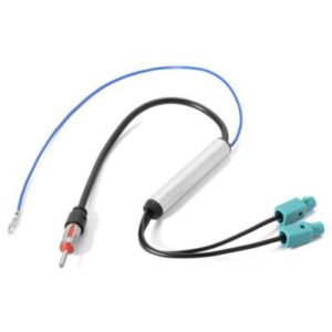 2 Diversity Dual Fakra Din Car Radio Aerial Antenna Adaptor 48c Lead For Audi VW