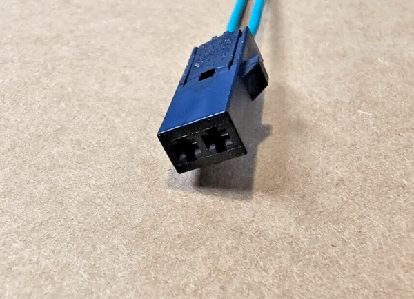 Prewired 2 PIN Brake Light Connector Rear fits VW Transporter T5 & T6 1J0973119 - Image 3