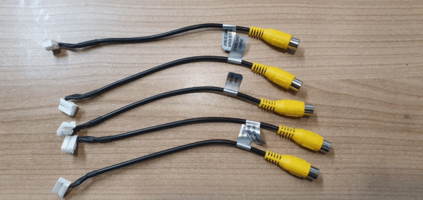 Camera RCA adaptor for Alpine Head Unit replaces KWE-CAM1D X 5 installer pack
