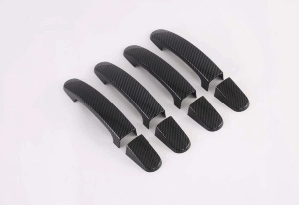 CARBON WING MIRROR COVER DOOR HANDLE SET FOR FORD TRANSIT CUSTOM  TOURNEO 2012+ - Image 4