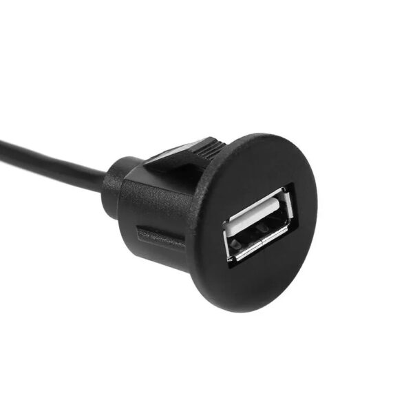 1m Dash Mount USB 2.0 Socket Extension Panel Cable for Campervan or Motorhome - Image 4
