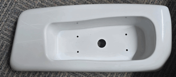Elddis Compass Motorhome Right Hand Offside White Rear Bumper Corner - Image 2