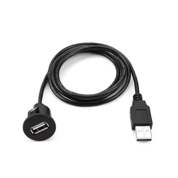 1m Dash Mount USB 2.0 Socket Extension Panel Cable for Campervan or Motorhome - Image 10
