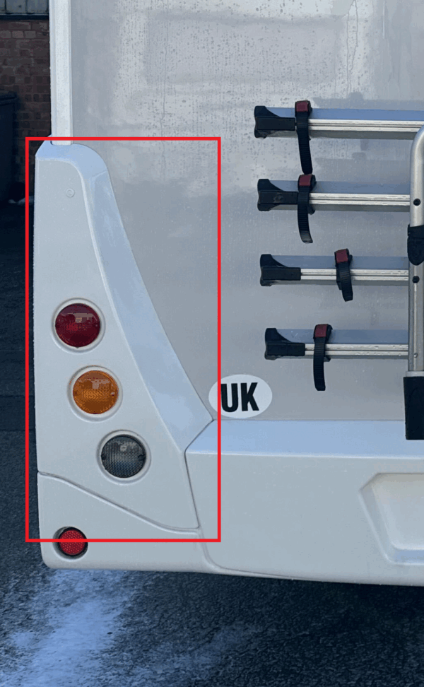 Genuine Rollerteam Autoroller/Zefiro Motorhome Nearside Rear Light Cluster-White
