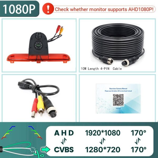 Dual Brake Light Reversing Camera For  Relay, Ducato or Boxer Campervan - Image 4