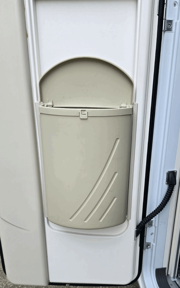Coachman  Swift Plastic Door Bin with Lid - Cream Dometic Caravan Motorhome - Image 2