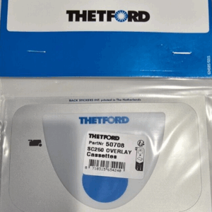 CARAVAN THETFORD C250 250 CASSETTE TOILET PCB FLUSH OVERLAY / STICKER - 50708