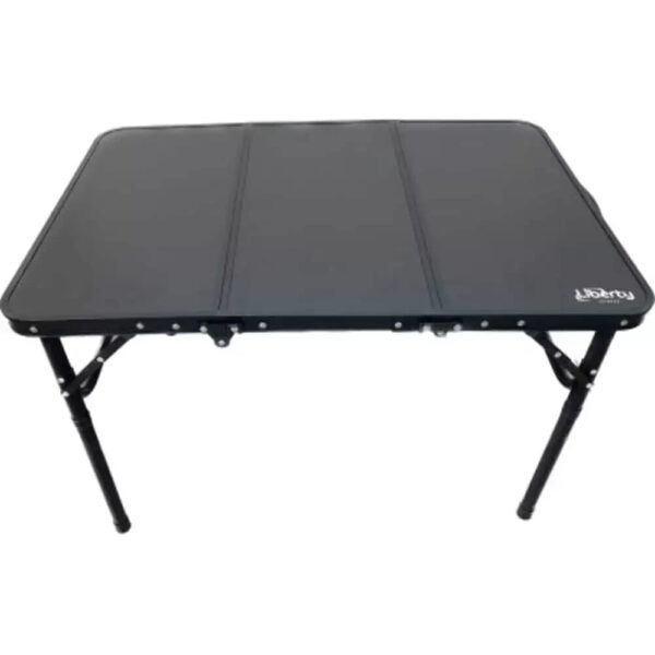 Liberty Leisure Medium Black 3 fold table ideal for Motorhome caravan camping