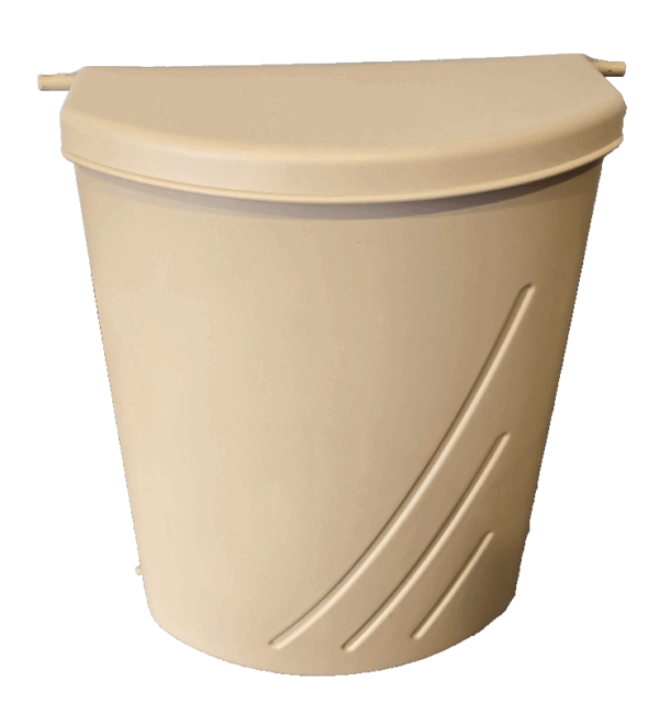Coachman, Swift Plastic Door Bin with Lid - grey beige Dometic Caravan Motorhome - Image 2