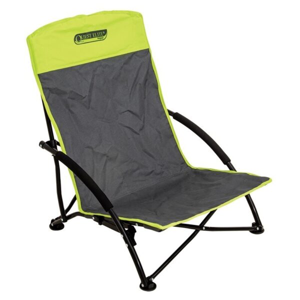 Quest Autograph Cornwall Beach Camping Chair - Black & Green