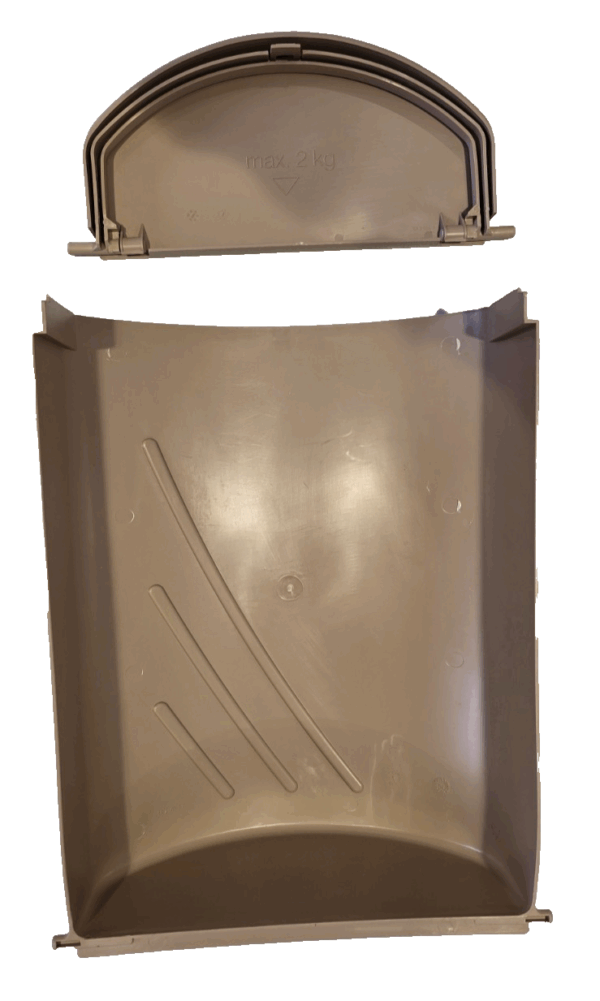 Coachman, Swift Plastic Door Bin with Lid - grey beige Dometic Caravan Motorhome - Image 4