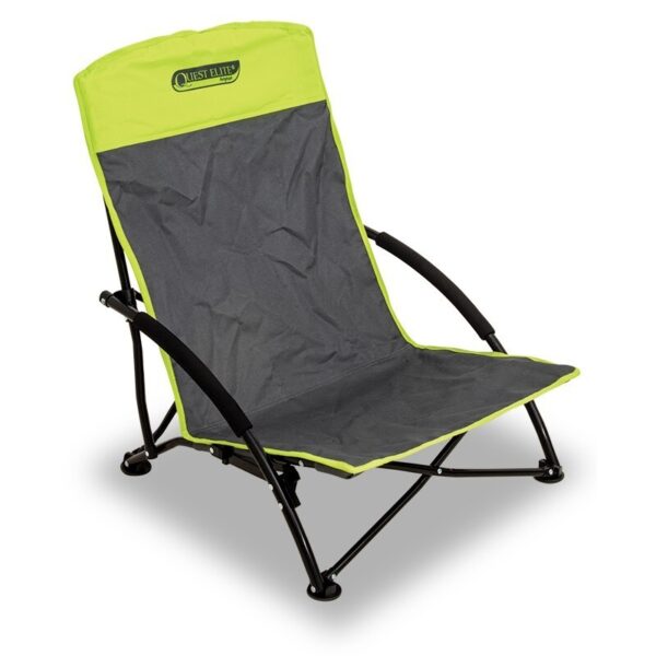 Quest Autograph Cornwall Beach Camping Chair - Black & Green - Image 2