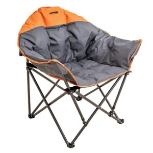 2 X Quest Autograph Cleveland Folding Camping Padded Wide Chair Orange Edition