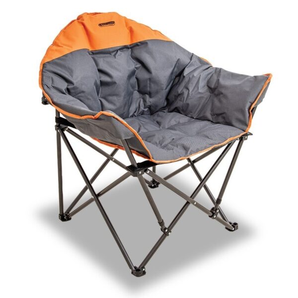 2 X Quest Autograph Cleveland Folding Camping Padded Wide Chair Orange Edition - Image 2