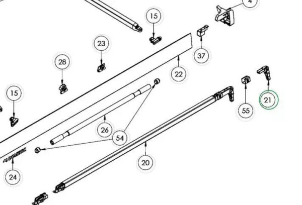 Awning Bracket Top Support Leg Suits All Dometic PW And PR Models PN  407157417 - Image 2