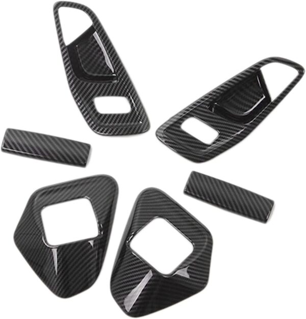 Transit Custom crew cab  Tourneo 2016-20 Carbon effect Inner Door Handle Cover - Image 2