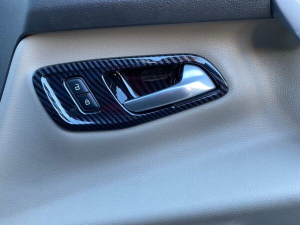 Transit Custom crew cab  Tourneo 2016-20 Carbon effect Inner Door Handle Cover - Image 13