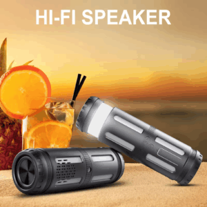 Camping Torch and Lantern waterproof Speaker with LED  Bluetooth and FM Radio