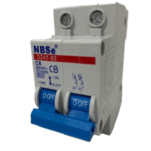 NBSe DZ47-63 C6 6amp 230-400V double pole MCB Motorhome caravan Circuit Breaker