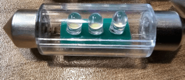 12v LED festoon bulb 39mm X 5 - Image 3