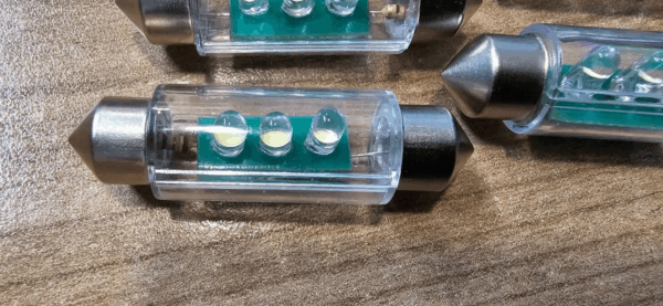 12v LED festoon bulb 39mm X 5 - Image 4