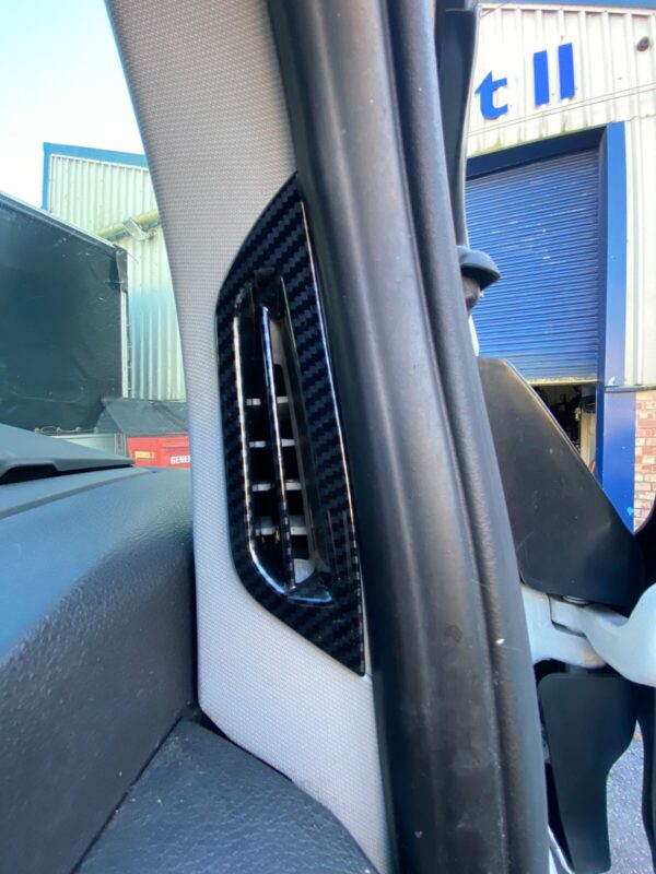 Ford Transit 2017 and for Ford Tourneo Custom 2016 Carbon Effect Air Vent Cover - Image 3