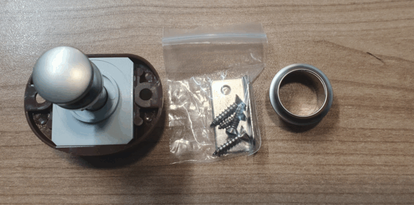 NICKEL PUSH BUTTON DOOR LOCK CATCH 18MM 19MM handle drawer caravan camper boat - Image 3
