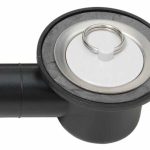 Caravan / Motorhome Reich Angled Drain Waste Outlet with 33mm Plug