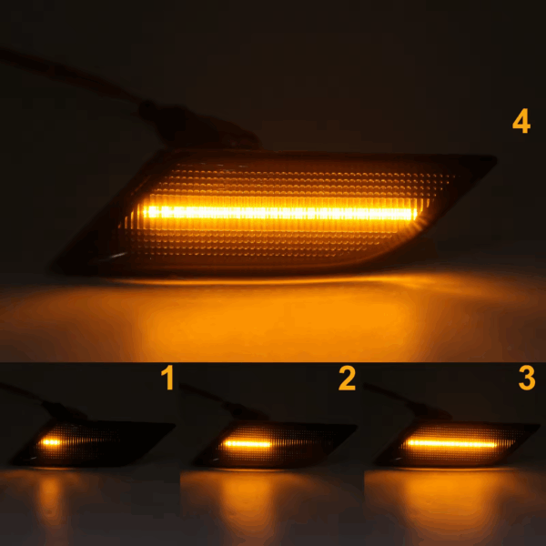 VW Transporter T6.1 Premium Sequential LED Side Repeaters – SMOKED 2020 - on - Image 3