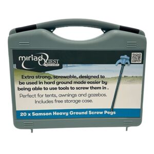 Samson Screw-In Peg Set (20) Garden Camping Tents - Miriad Quest