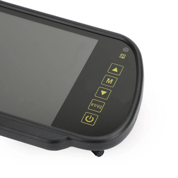 7-Inch Mirror mounted Rear-view LED monitor Twin channel with remote - Image 6
