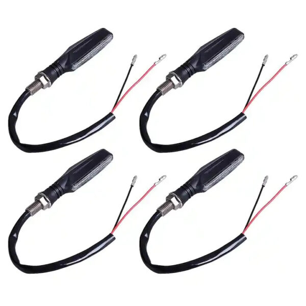 4x 12V LED MOTORCYCLE MOTORBIKE LED DYNAMIC INDICATORS UNIVERSAL FITTING - Image 3