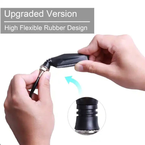4x 12V LED MOTORCYCLE MOTORBIKE LED DYNAMIC INDICATORS UNIVERSAL FITTING - Image 4