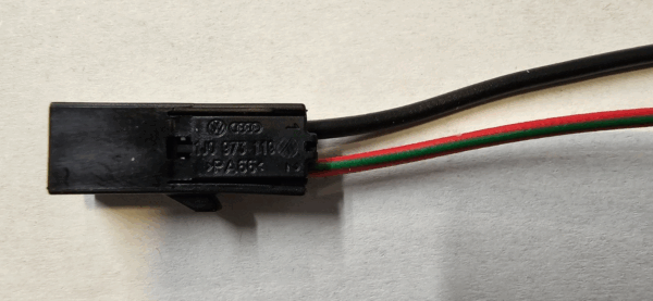 Prewired 2 PIN Brake Light Connector Rear fits VW Transporter T5 T6 1J0973119 - Image 3