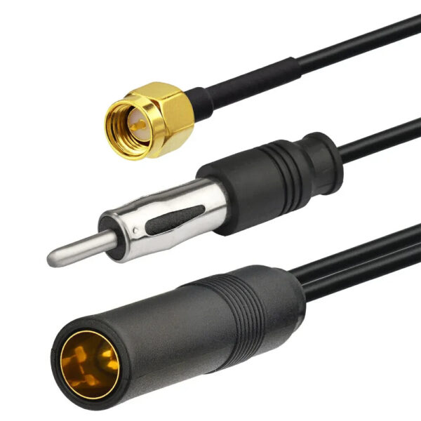 Car Radio DAB Splitter DAB Aerial SMA DIN Plug to ISO Socket Cable FM/AM Car Ant - Image 2