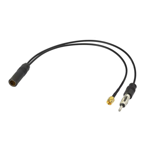 Car Radio DAB Splitter DAB Aerial SMA DIN Plug to ISO Socket Cable FM/AM Car Ant - Image 3