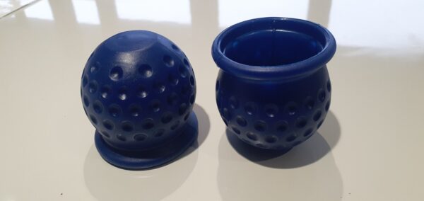 2 x 50mm Tow Ball BLUE Golf Ball Dimple Effect Towball Cover Trailer Caravan - Image 3