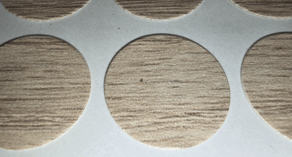 Auto-Trail Paper Dot self adhesive screw hole covers 18mm Salinas Oak X 20 - Image 2