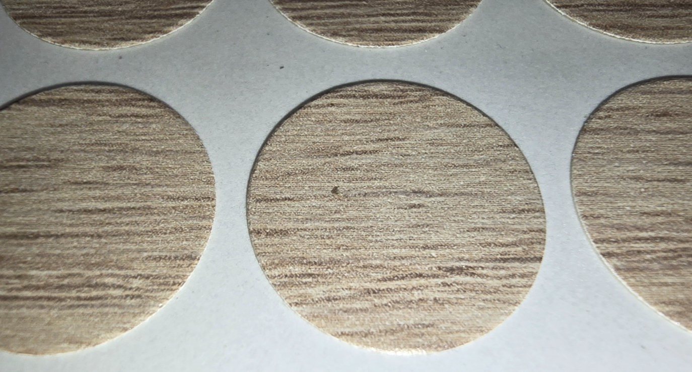 Auto-Trail Paper Dot self adhesive screw hole covers 18mm Salinas Oak X 20 - Image 2