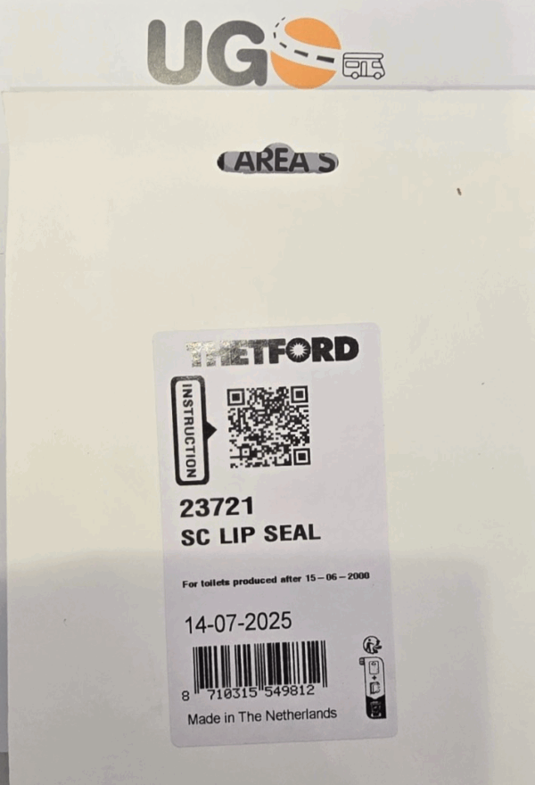 Genuine Thetford Cassette Toilet C2 C3 C4 C200 Lip Seal 23721 - Image 2
