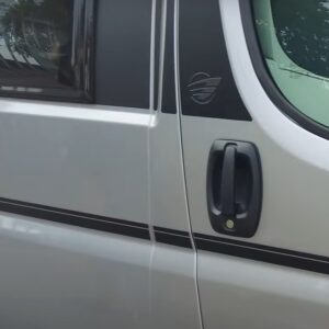 2025 Auto Trail Steel Carbon B Pillar Sticker  Ecobadge