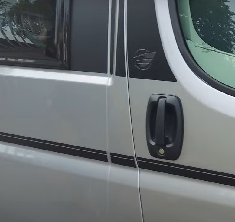 2025 Auto Trail Steel Carbon B Pillar Sticker  Ecobadge