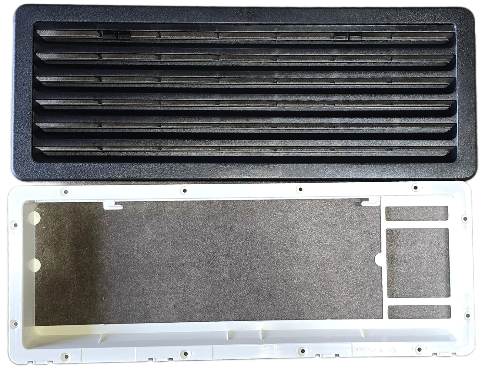 THETFORD FRIDGE COMPLETE SMALL BLACK VENT AND INNER FRAME 62445427