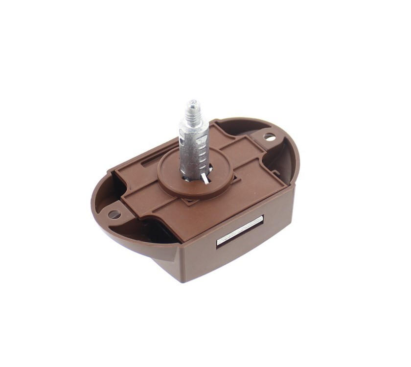 Bailey Motorhome  caravan Large Single Sided Push Lock Brown 45x55mm - Image 4